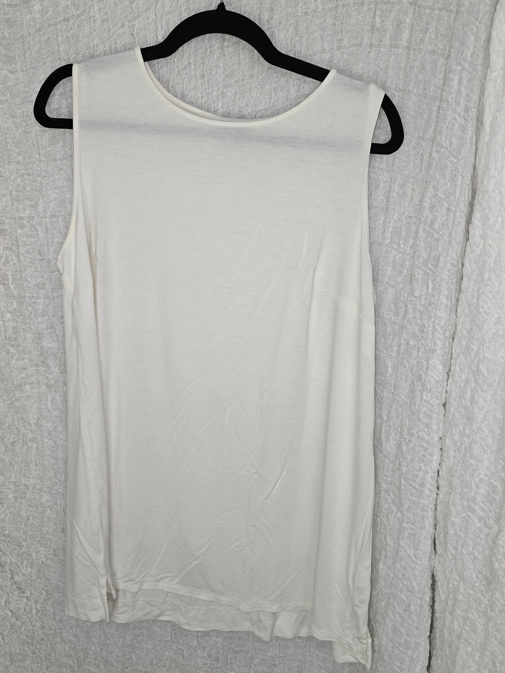 JJill Plus Size Sleeveless Cream Layering Top